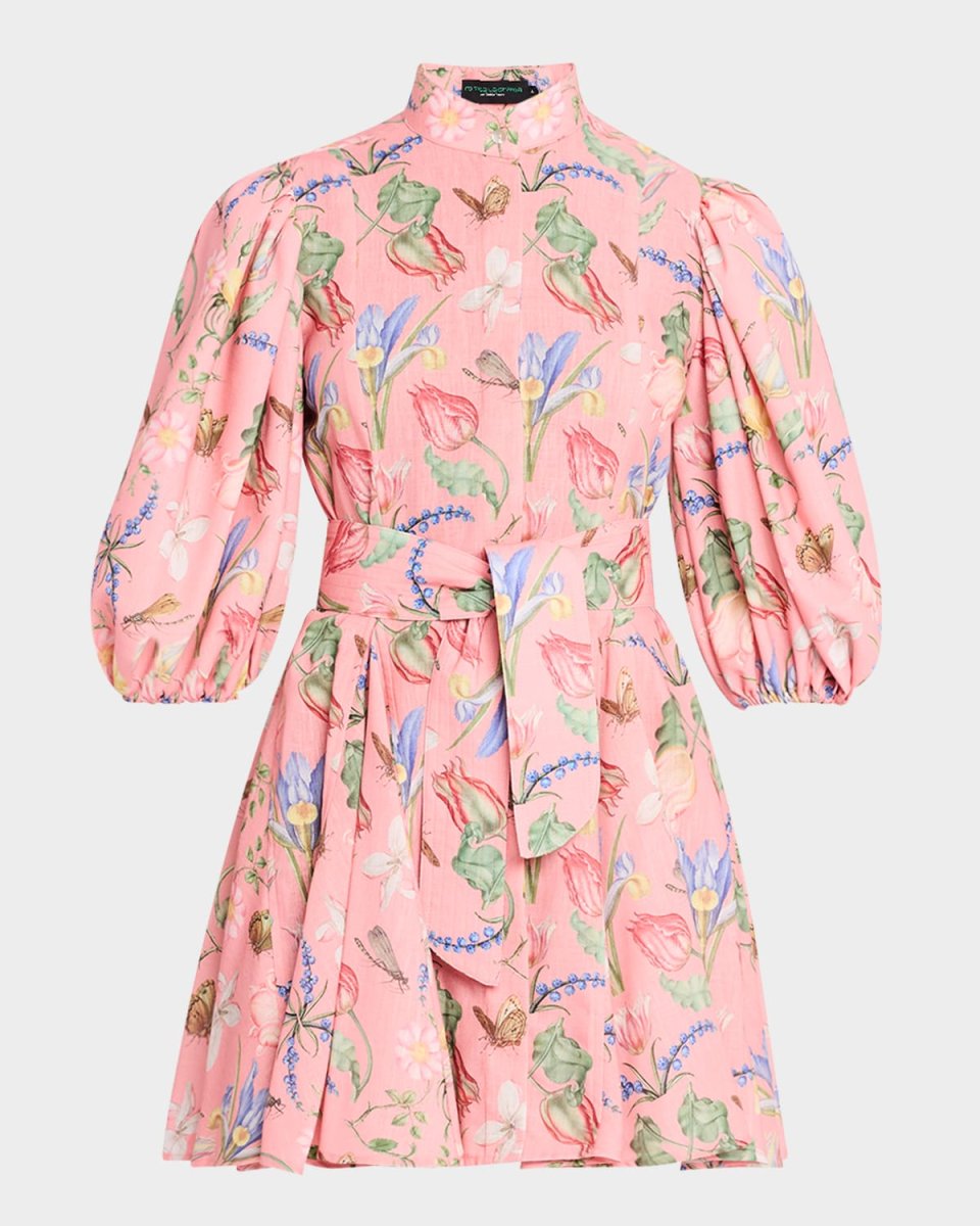 Bromelia Linen Mini Shirtdress